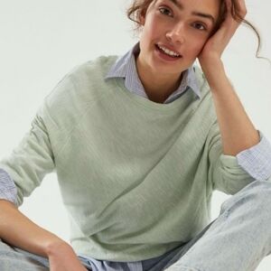 Anthropologie Light Green Top